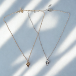 Heart Charm Pendant Necklace – Gold & Silver Edition