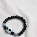 Blue Eye Cat Bracelet – White Edition