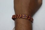 Boho Leather & Wooden Beads Bracelet Set — 3PCS - Image 3