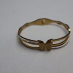 Elegant Butterfly Crystal Bracelet – Gold Finish