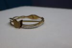 Elegant Butterfly Crystal Bracelet – Gold Finish - Image 3
