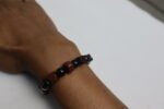 Wood & Marble Beads Bracelet – Dual Tone Design - Image 3