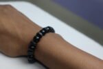 Black Wood & Marble Beads Bracelet – Premium Dual Beads Design - Image 4
