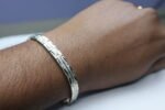 Premium Silver–Gold Dual Tone Bracelet (Stylish Chain Design) - Image 3