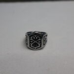 Vintage Hexagon Engraved Men’s Ring