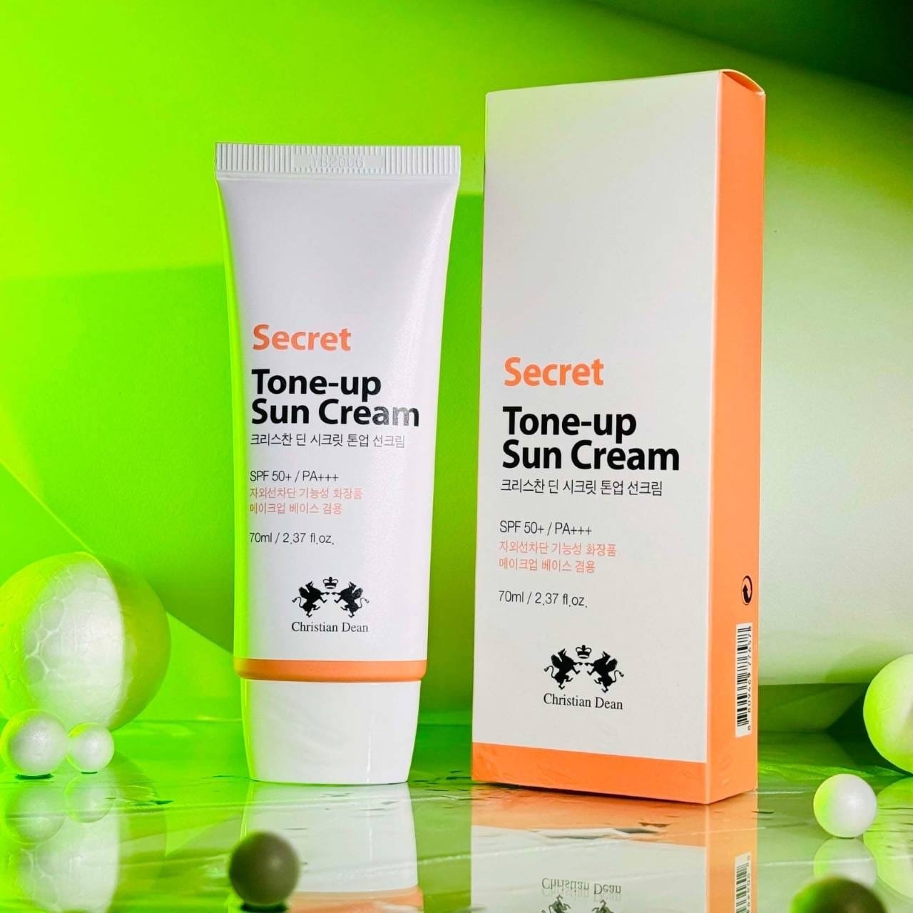 image (30) Christian Dean Secret Tone-Up Sun Cream SPF50+ PA+++ – 70ml - Image 1